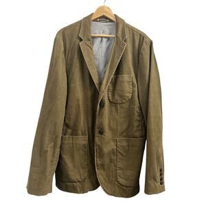 Club Monaco Corduroy Blazer, Olive Brown size Large